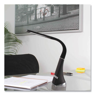 Wellness Series Recharge LED Desk Lamp, 10.75" to 18.75" High, Black, Ships in 4-6 Business Days
