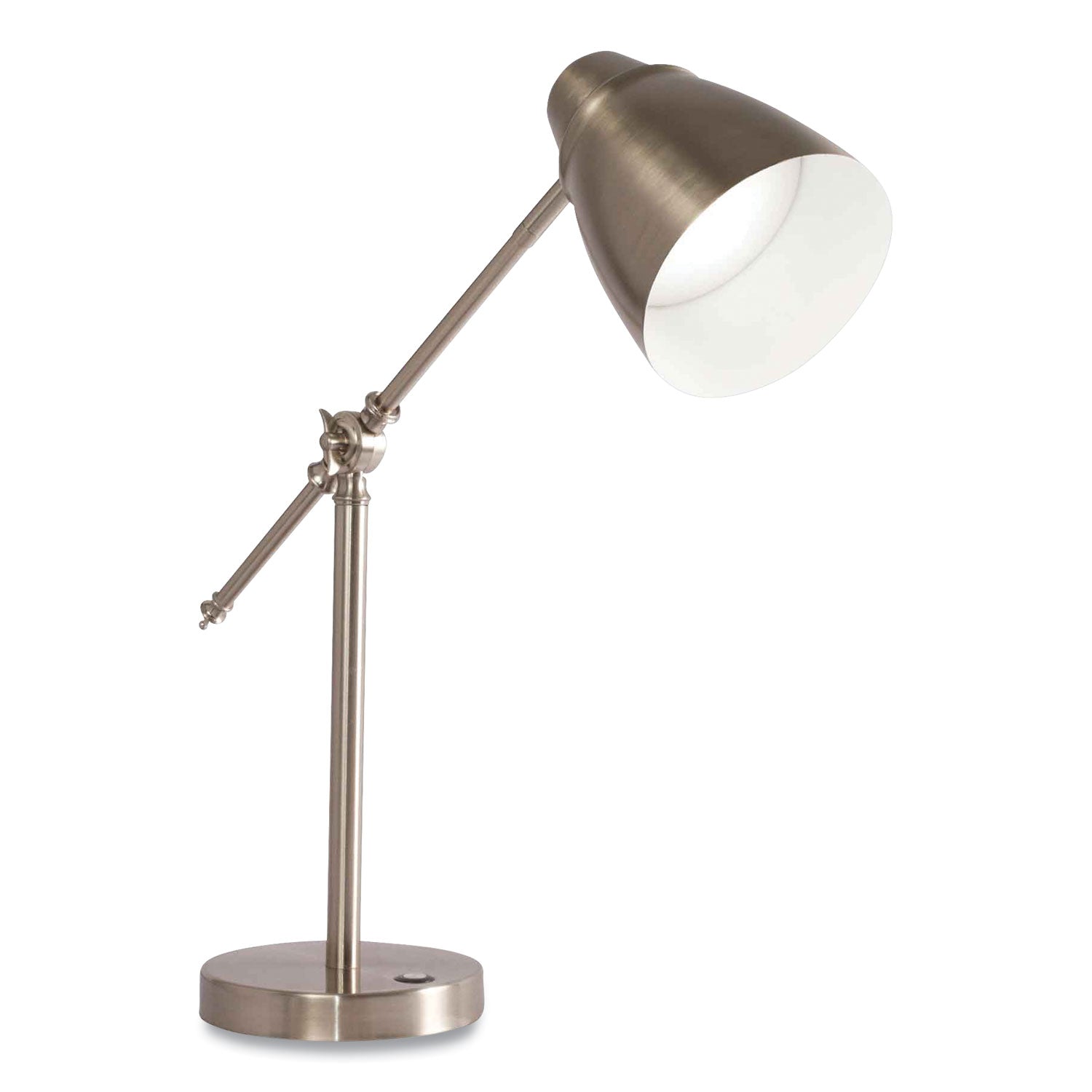 Wellness Series Harmonize LED Desk Lamp, 5" to 19" High, Silver, Ships in 4-6 Business Days