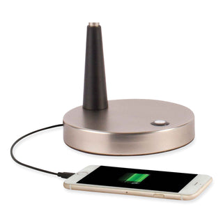 Wellness Series Adjust LED Desk Lamp, 3" to 22" High, Silver/Matte Black, Ships in 4-6 Business Days