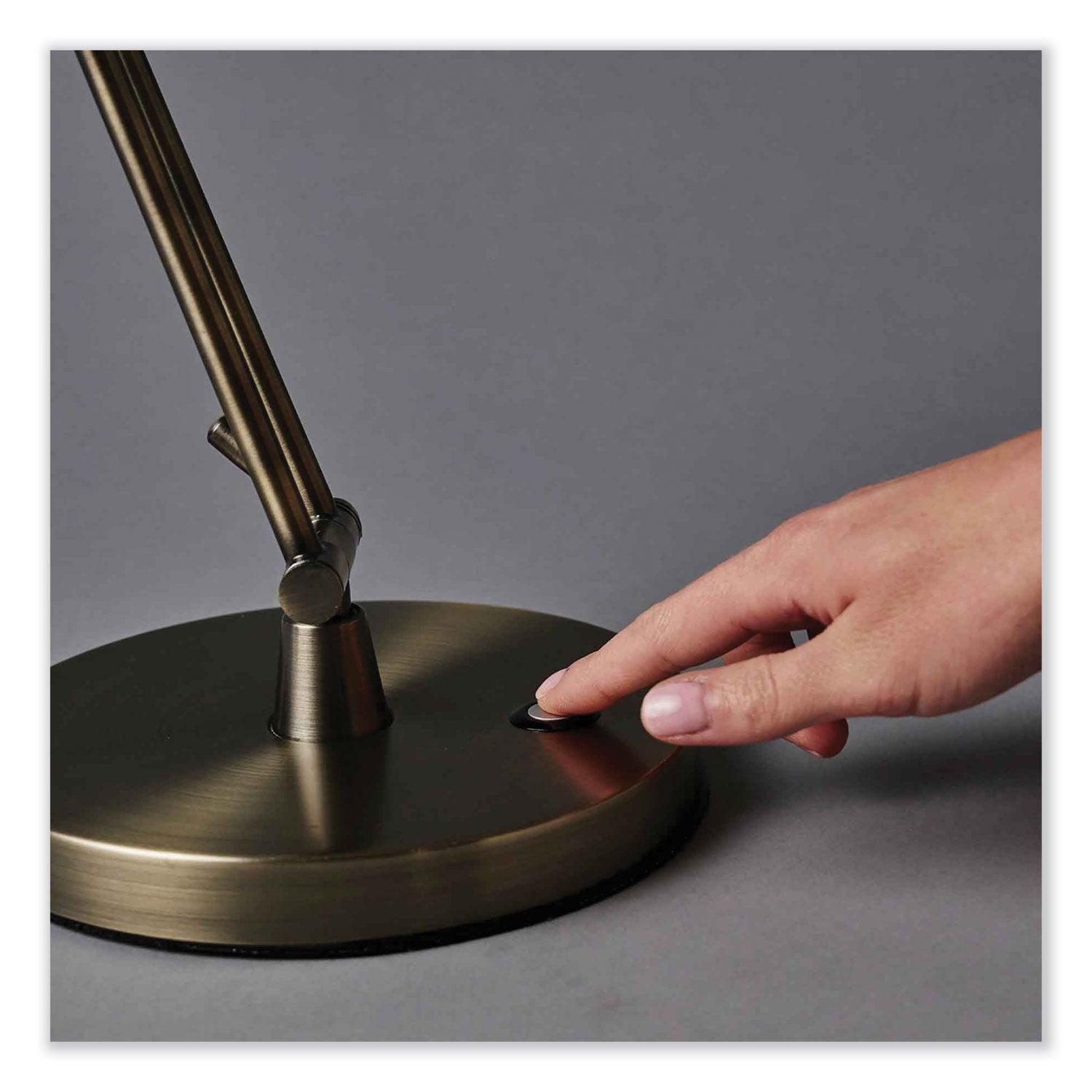 Wellness Series Refine LED Desk Lamp, 27" High, Antiqued Brass, Ships in 4-6 Business Days