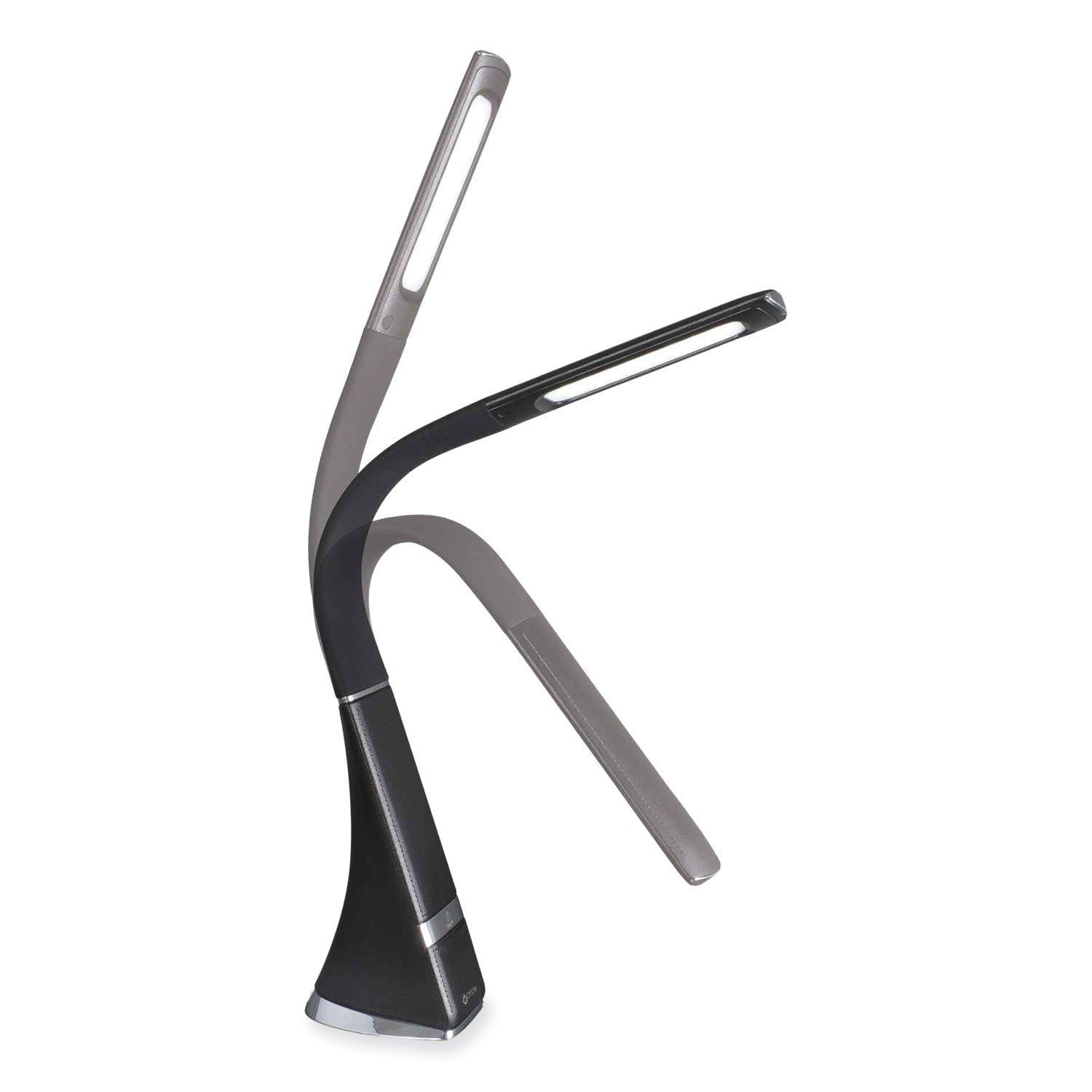 Wellness Series Recharge LED Desk Lamp, 10.75" to 18.75" High, Black, Ships in 4-6 Business Days