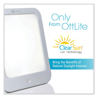 Wellness Series ClearSun LED Light Therapy Lamp, 7.88" High, White, Ships in 4-6 Business Days