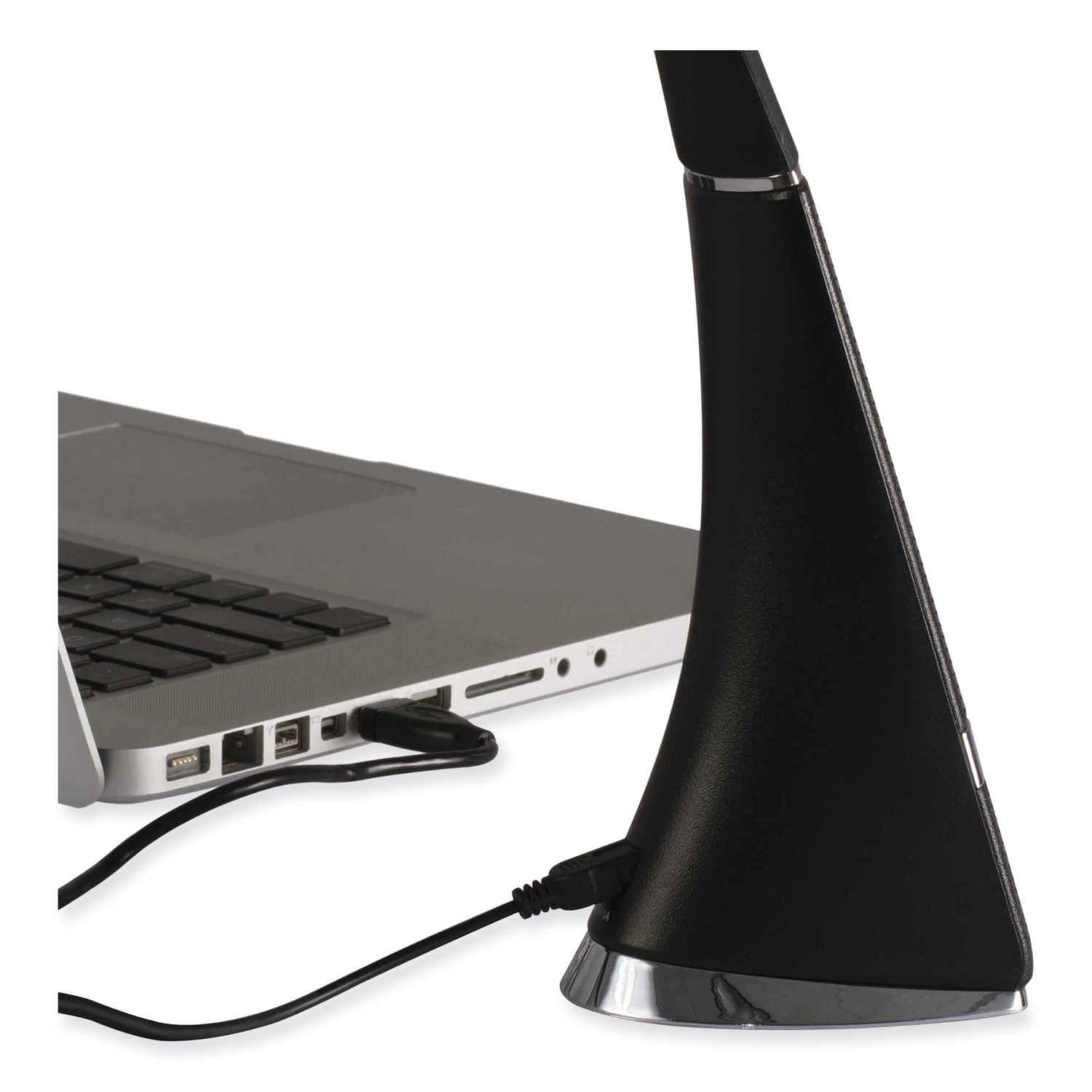 Wellness Series Recharge LED Desk Lamp, 10.75" to 18.75" High, Black, Ships in 4-6 Business Days