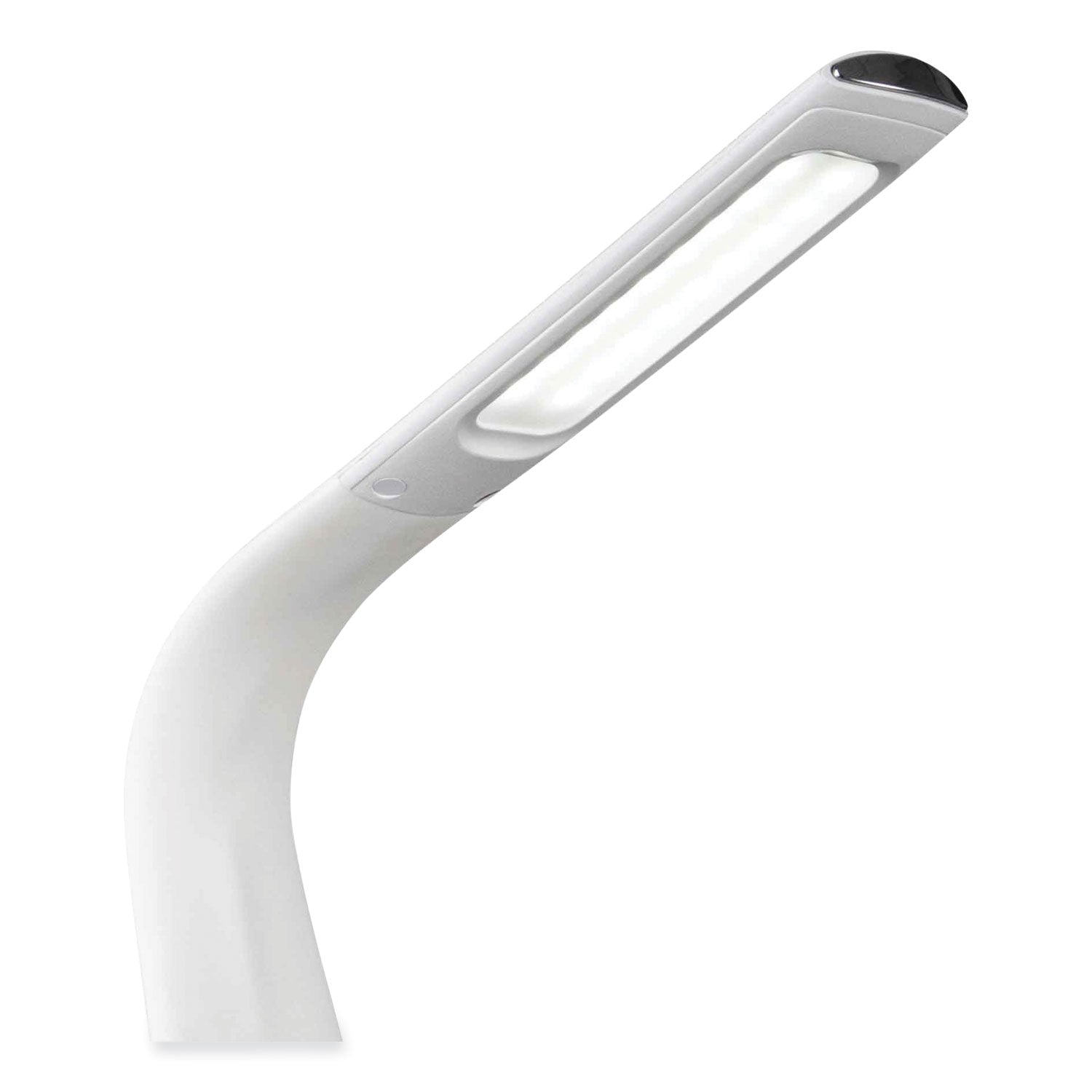 Wellness Series Sanitizing Thrive LED Desk Lamp with Clock, 10" to 18.75", White, Ships in 4-6 Business Days