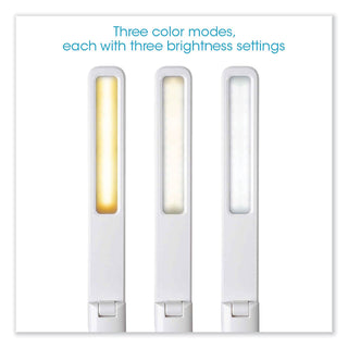 Wellness Series Slimline LED Desk Lamp, 5" to 20.25" High, White, Ships in 4-6 Business Days