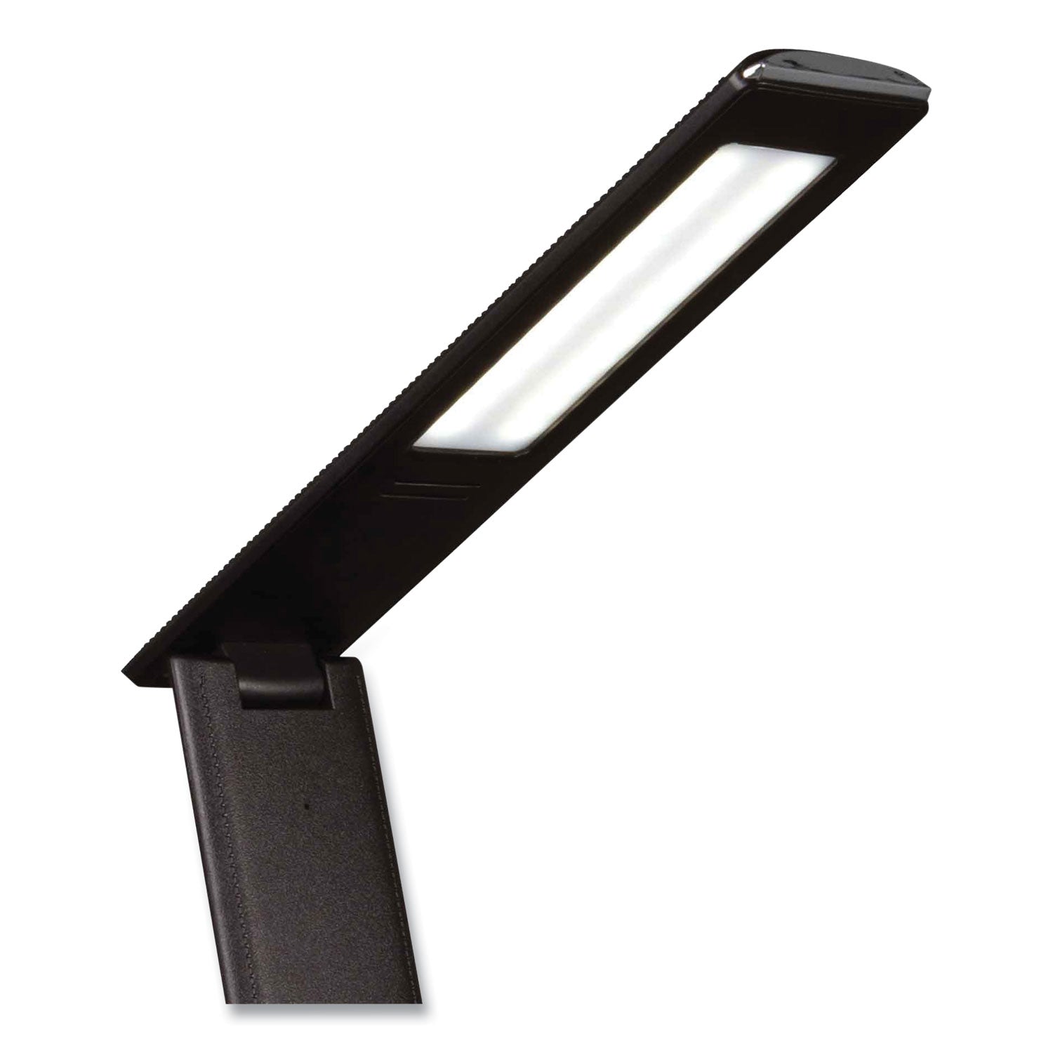 Wellness Series Rise LED Desk Lamp with Digital Display, 12" to 19" High, Black, Ships in 4-6 Business Days
