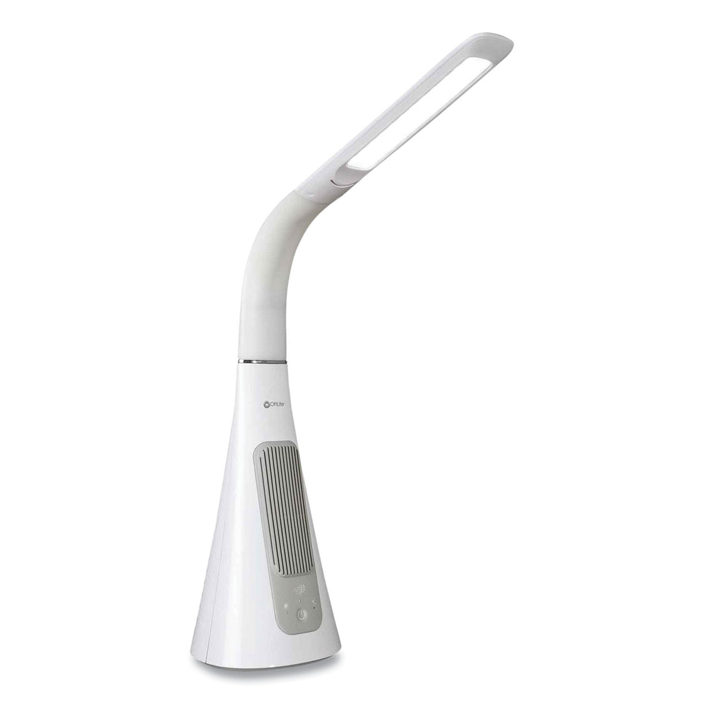 Wellness Series SanitizingPro LED Desk Lamp and UV Air Purifier, 15" to 25" High, White, Ships in 4-6 Business Days