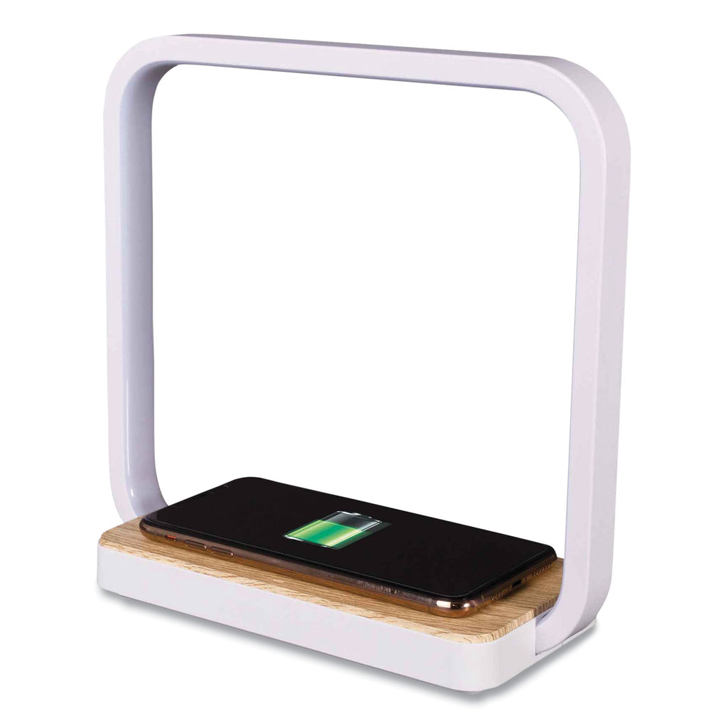 Wireless Charging Station with Night Light, USB, White, Ships in 4-6 Business Days