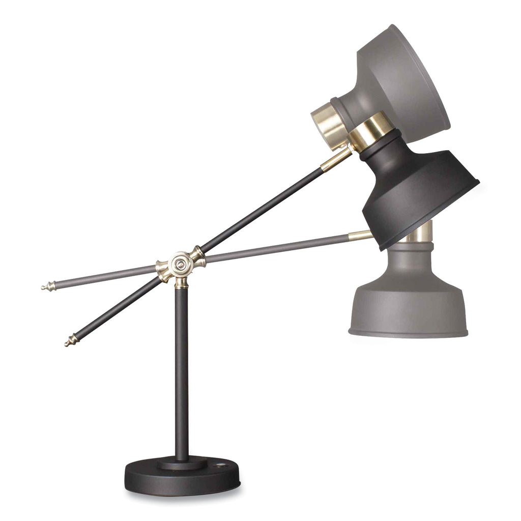 Wellness Series Balance LED Desk Lamp, 4" to 18" High, Black, Ships in 4-6 Business Days