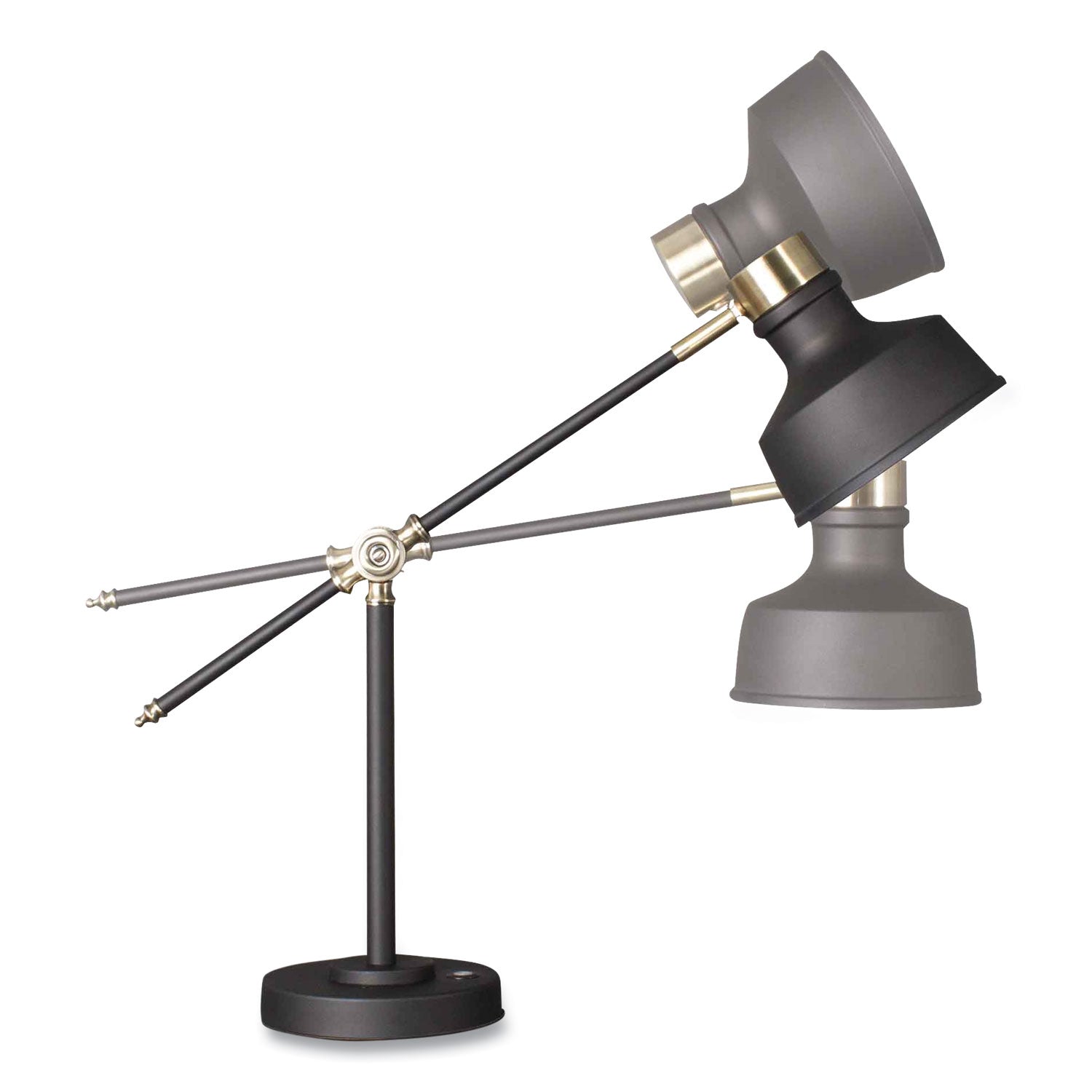 Wellness Series Balance LED Desk Lamp, 4" to 18" High, Black, Ships in 4-6 Business Days