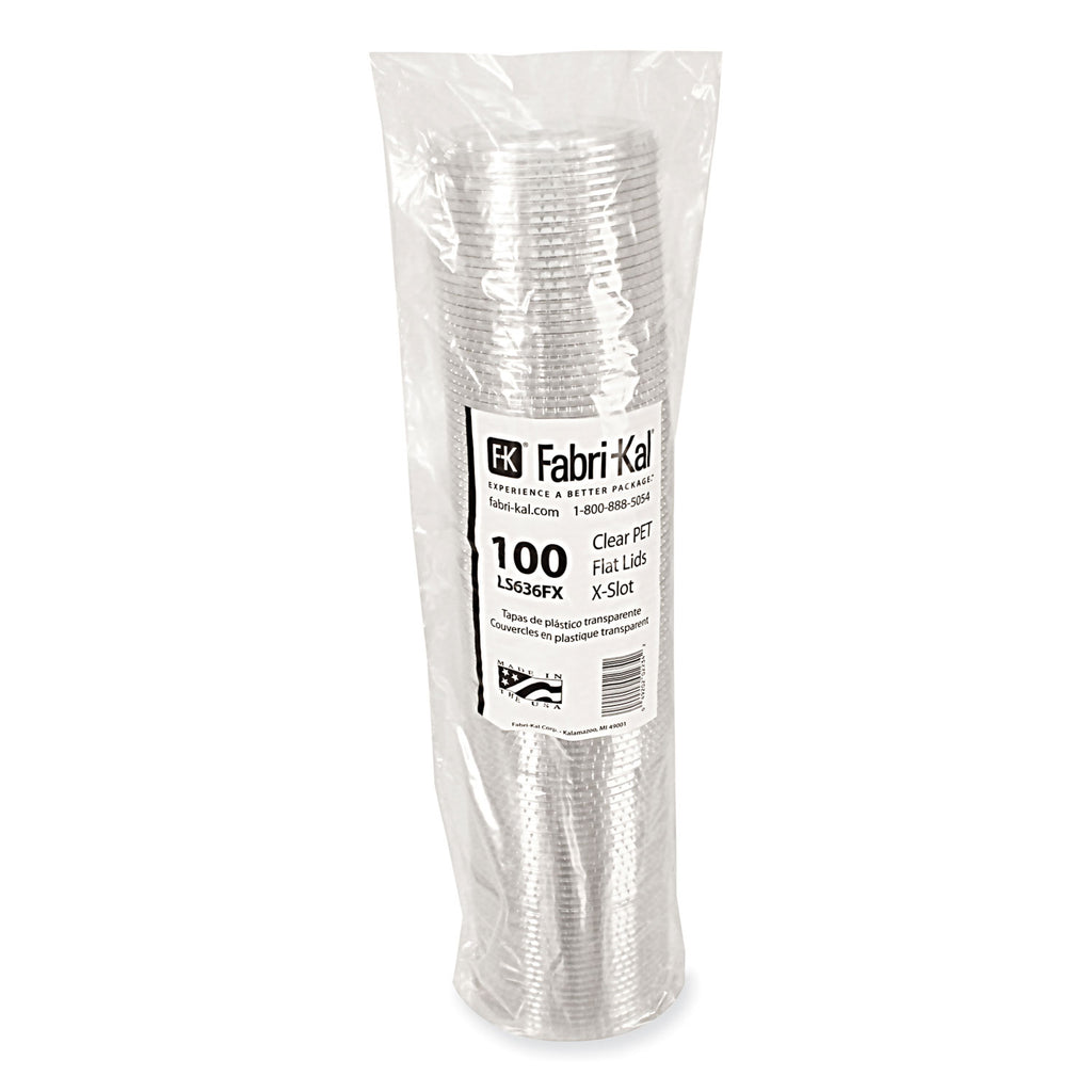 Greenware Cold Drink Lids, X-Slot, Fits 12 oz to 20 oz Cup, Clear, 1,000/Carton