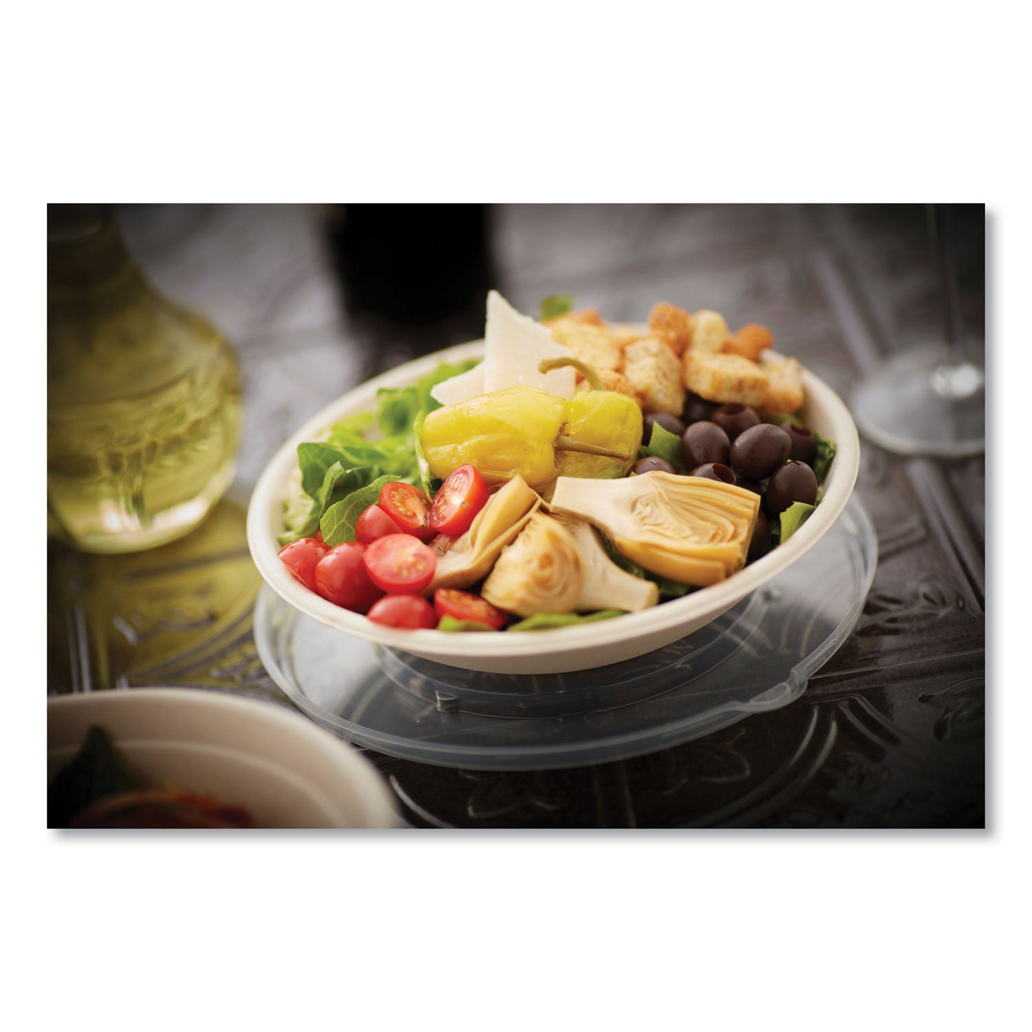 EarthChoice Fiber-Blend Bagasse Dinnerware, 32 oz, Natural, 400/Carton