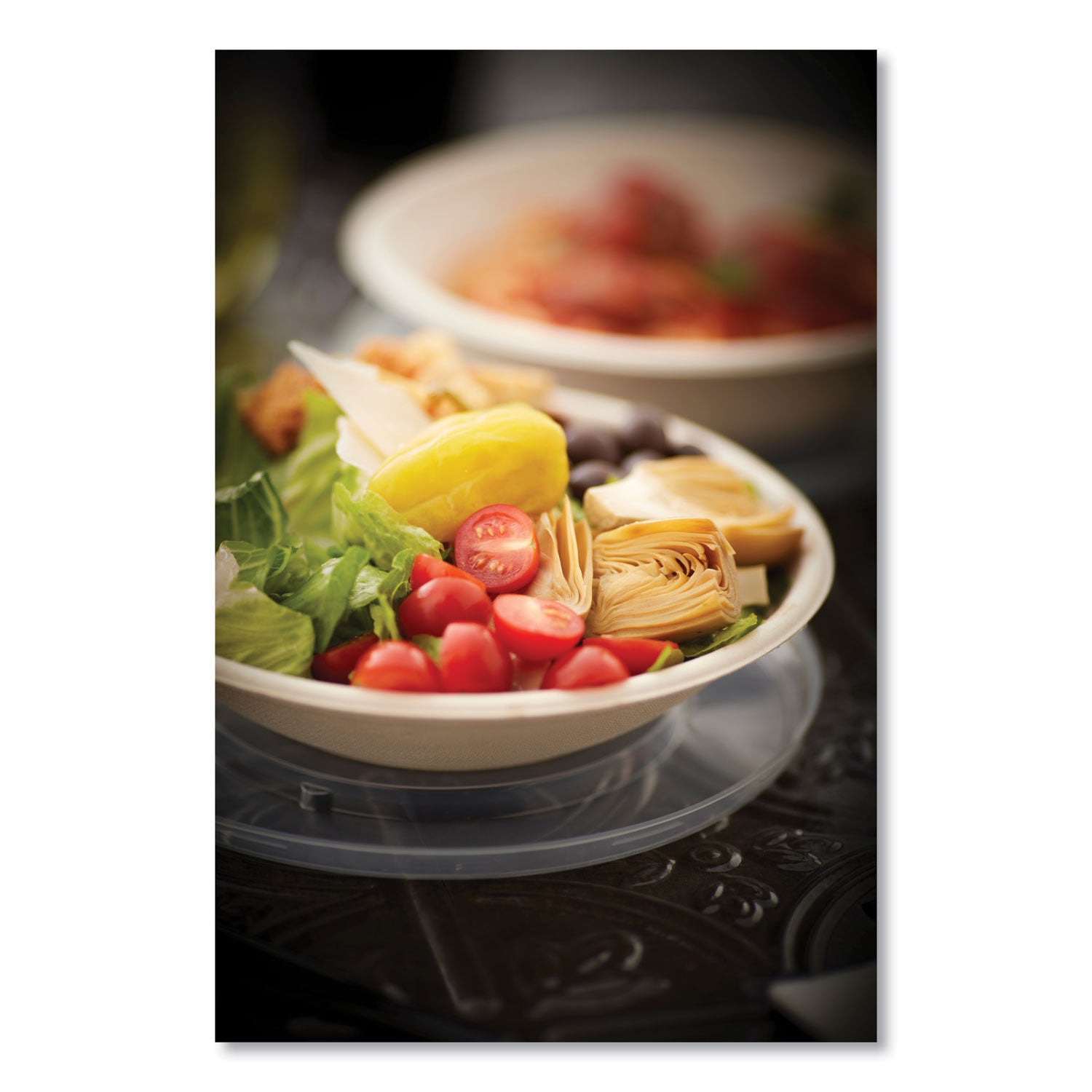 EarthChoice Fiber-Blend Bagasse Dinnerware, 32 oz, Natural, 400/Carton