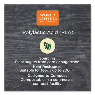 PLA Clear Cold Cups, 1 oz, Clear, 3,000/Carton