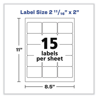 Laser/Inkjet 3.5" Diskette Labels, White, 375/Pack - 