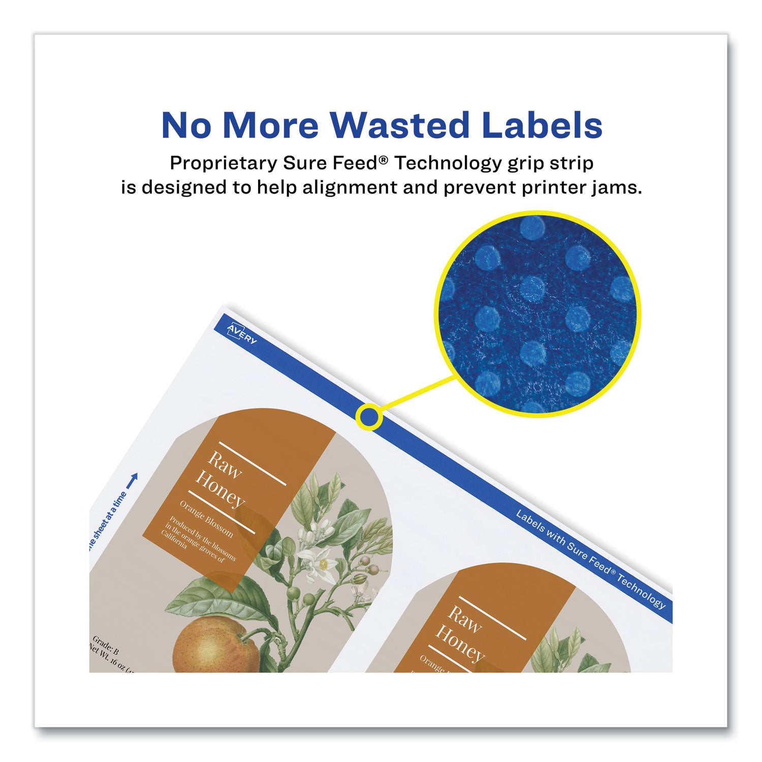 Textured Arched Print-to-the-Edge Labels, Laser Printers, 4.75 x 3.5, White, 4/Sheet, 10 Sheets/Pack