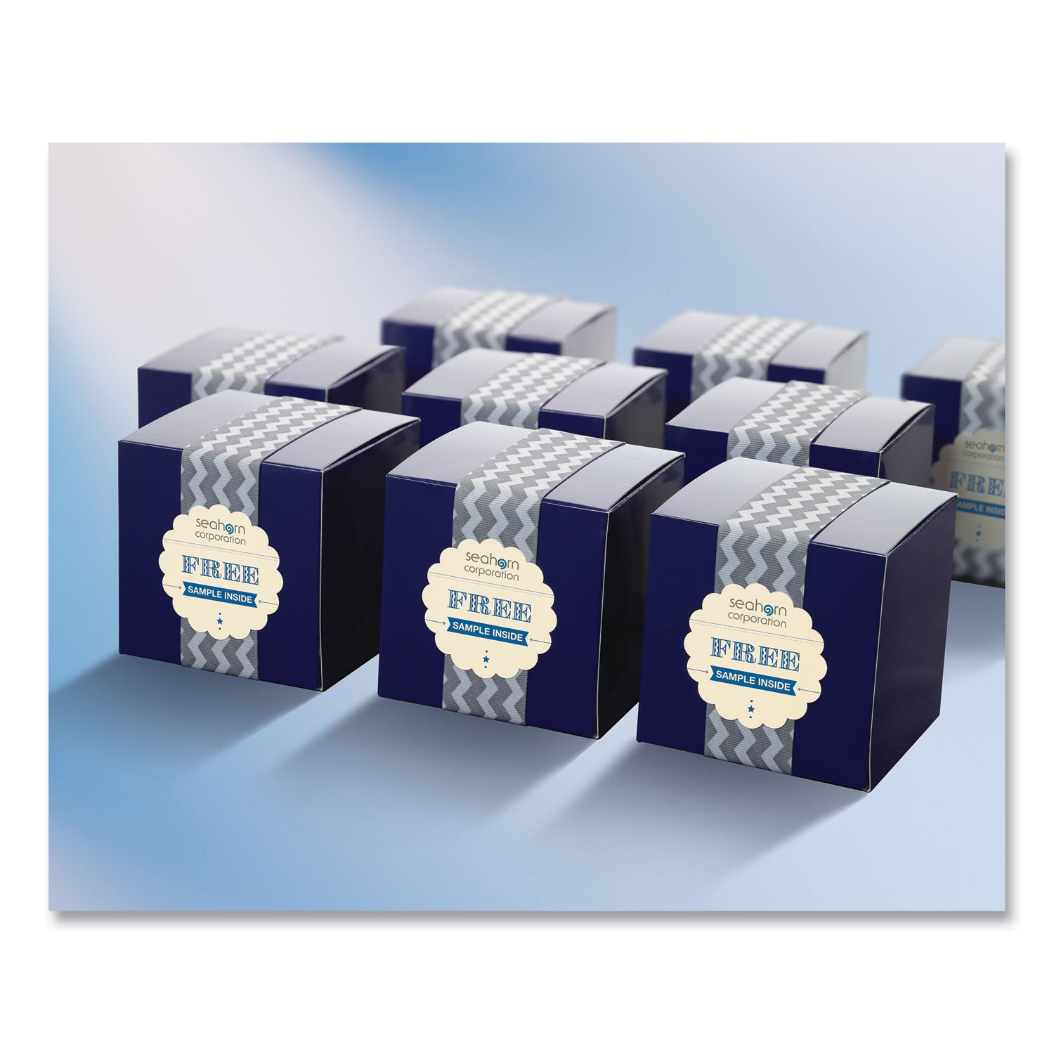 Print-to-the Edge Labels w/Scalloped Edge, 2 1/2" dia, Pearl Ivory, 72/PK - 