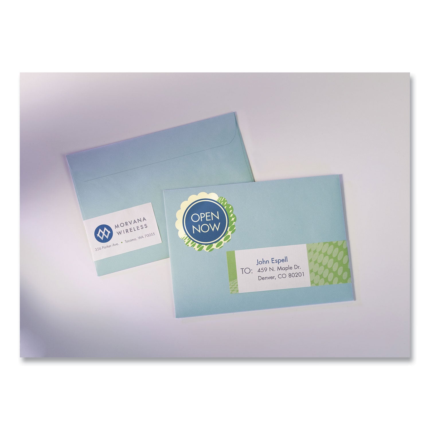 Print-to-the Edge Labels w/Scalloped Edge, 2 1/2" dia, Pearl Ivory, 72/PK - 