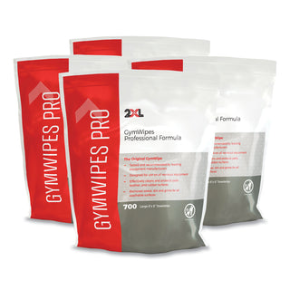 Gym Wipes Professional, 1-Ply, 6 x 8, Unscented, White, 700/Pack, 4 Packs/Carton - 