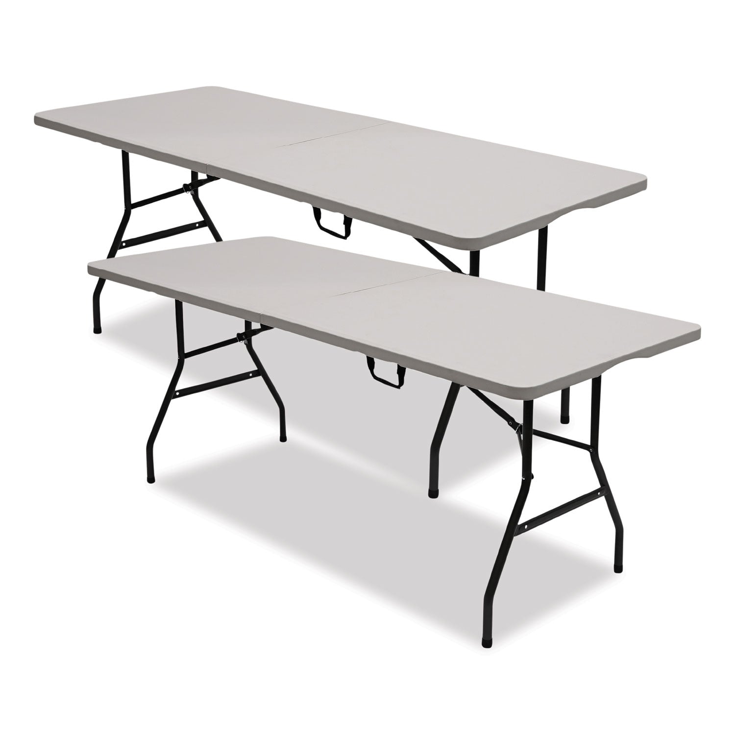 bifold-resin-folding-table-rectangular-709-x-291-x-30-white-granite-top-gray-base-legs-2-pack_ice61263 - 1