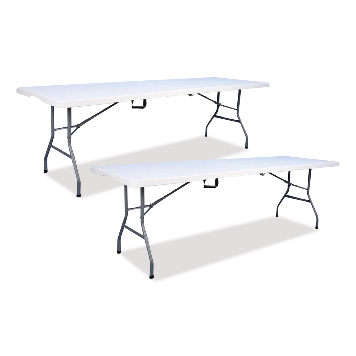 bifold-resin-folding-table-rectangular-945-x-299-x-30-white-granite-top-gray-base-legs-2-pack_ice61273 - 1