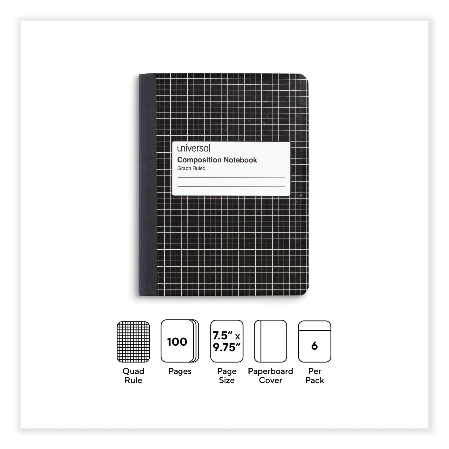 quad-rule-composition-book-quadrille-rule-4-sq-in-black-marble-cover-100-975-x-75-sheets-6-pack_unv20957 - 3