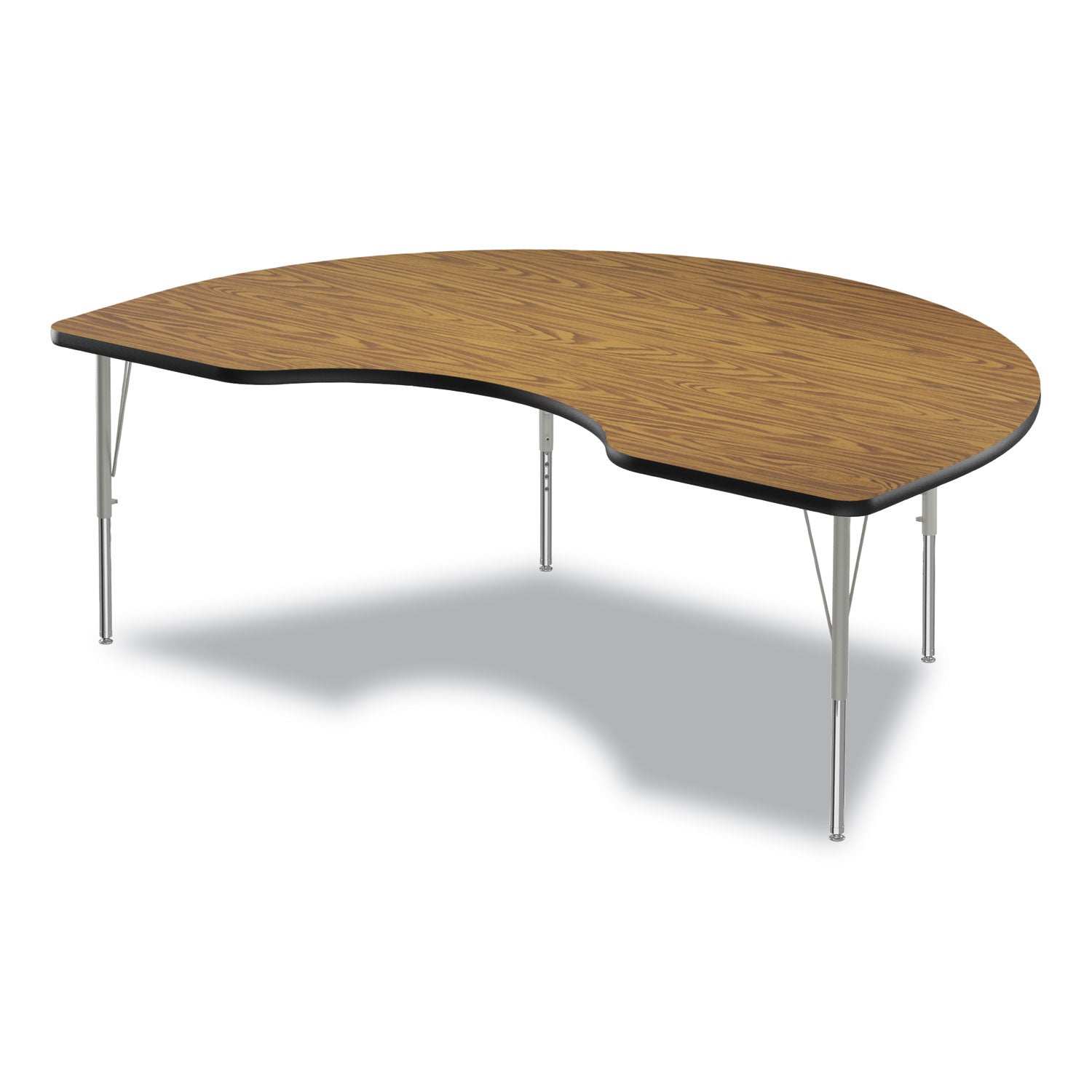 adjustable-activity-table-kidney-shape-72-x-48-x-19-to-29-med-oak-top-gray-legs-4-pallet-ships-in-4-6-business-days_crl4872tf06954p - 2