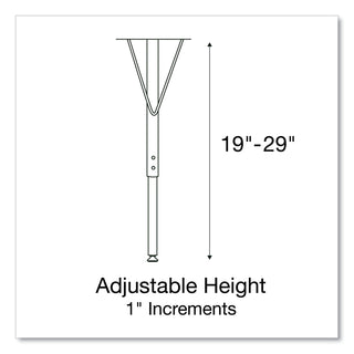 Markerboard Activity Tables, Rectangular, 60" x 24" x 19" to 29", White Top, Black Legs, 4/Pallet, Ships in 4-6 Business Days