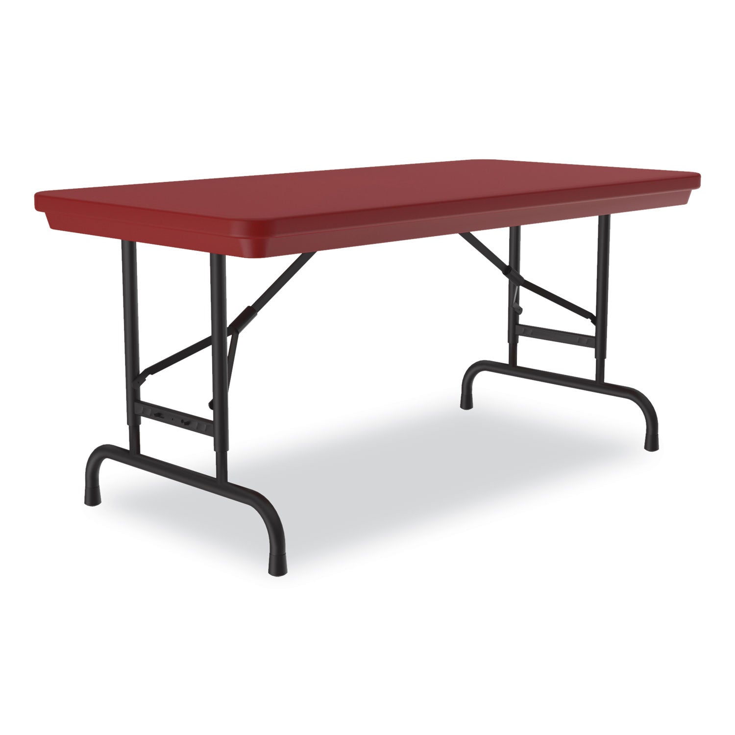 adjustable-folding-table-rectangular-48-x-24-x-22-to-32-red-top-black-legs-4-pallet-ships-in-4-6-business-days_crlra2448254p - 4