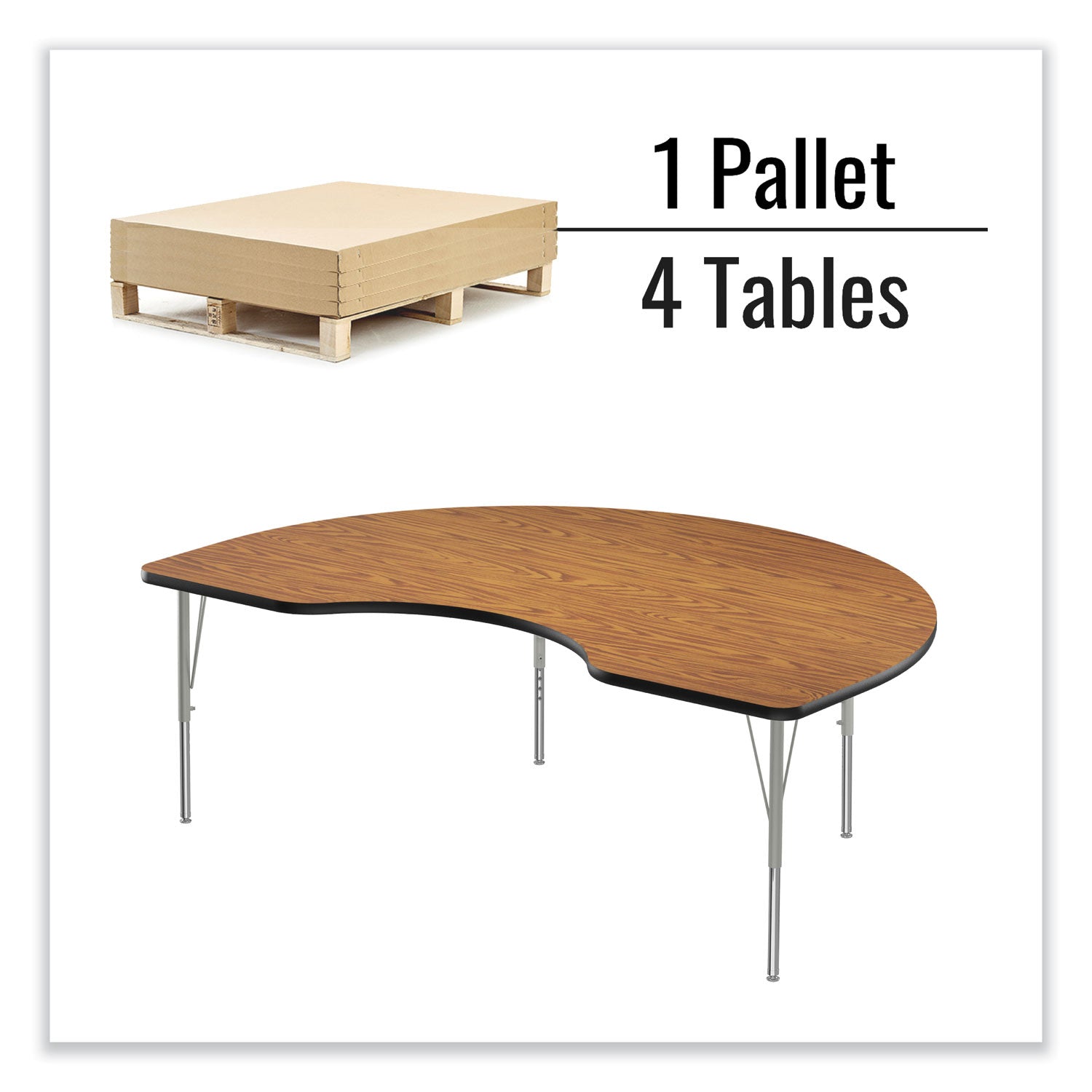 adjustable-activity-table-kidney-shape-72-x-48-x-19-to-29-med-oak-top-gray-legs-4-pallet-ships-in-4-6-business-days_crl4872tf06954p - 5