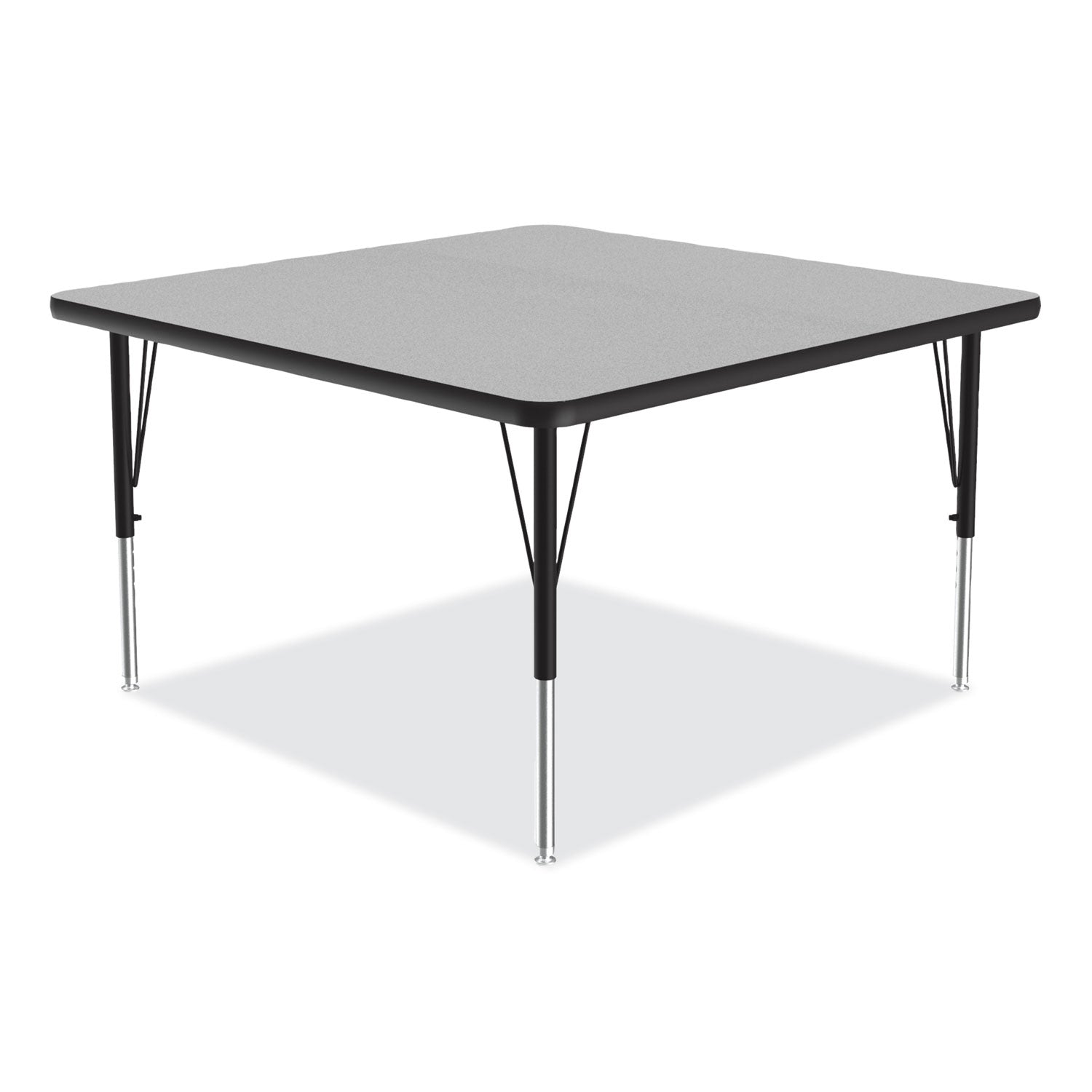 adjustable-activity-tables-square-48-x-48-x-19-to-29-gray-top-black-legs-4-pallet-ships-in-4-6-business-days_crl4848tf1595k4 - 6