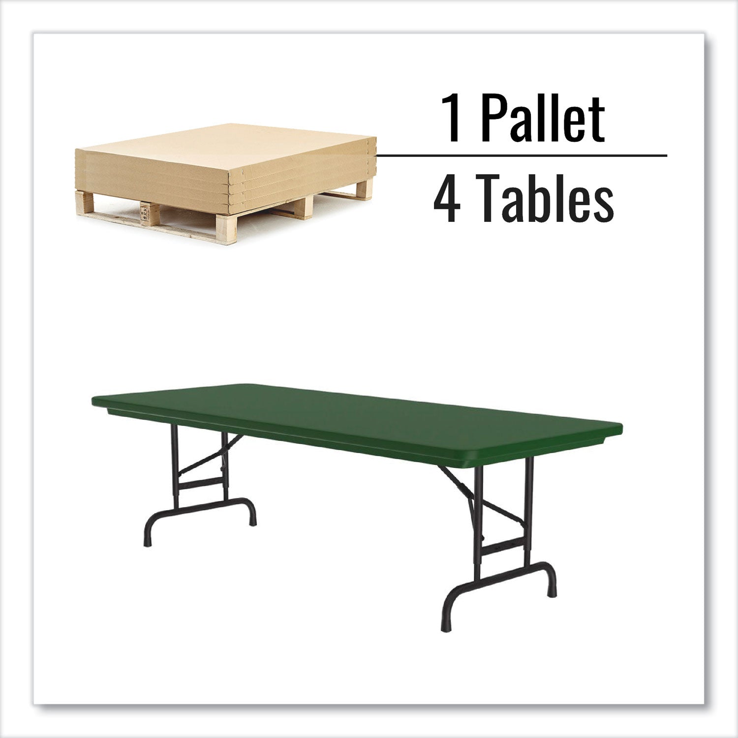 adjustable-folding-tables-rectangular-60-x-30-x-22-to-32-green-top-black-legs-4-pallet-ships-in-4-6-business-days_crlra3060294p - 2