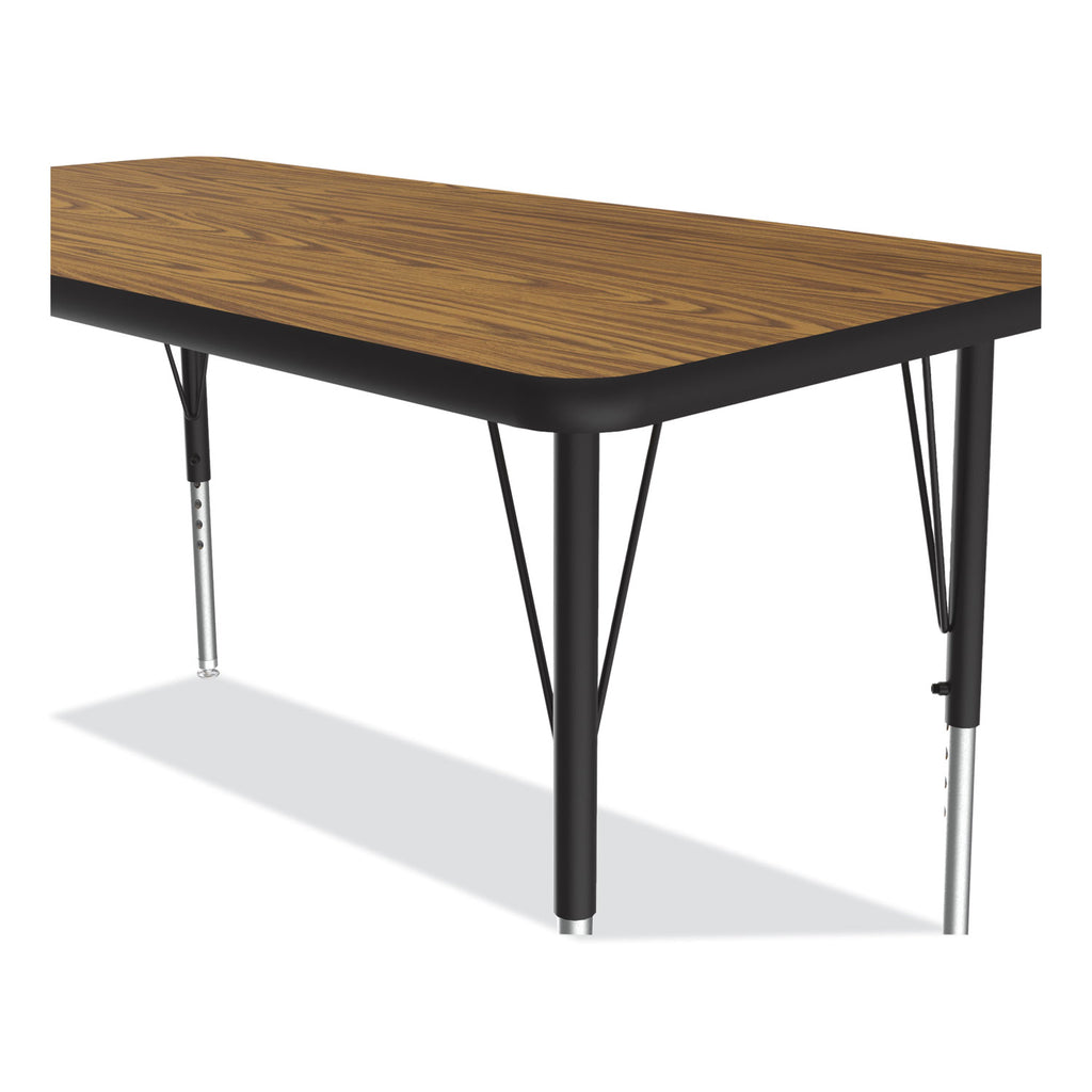 adjustable-activity-table-rectangular-48-x-24-x-19-to-29-med-oak-top-black-legs-4-pallet-ships-in-4-6-business-days_crl2448tf0695k4 - 6