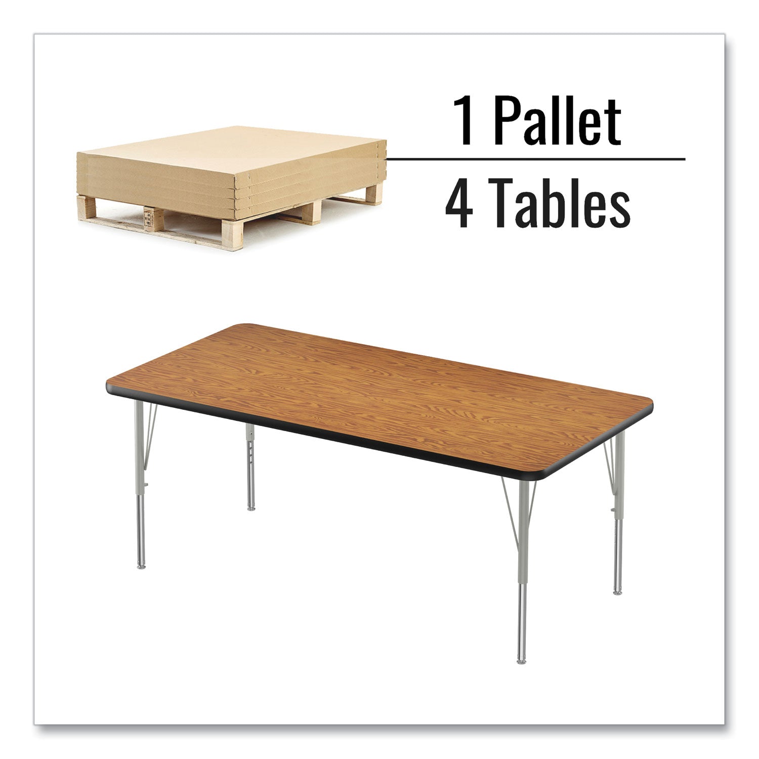 adjustable-activity-table-rectangular-60-x-30-x-19-to-29-med-oak-top-black-legs-4-pallet-ships-in-4-6-business-days_crl3060tf06954p - 5
