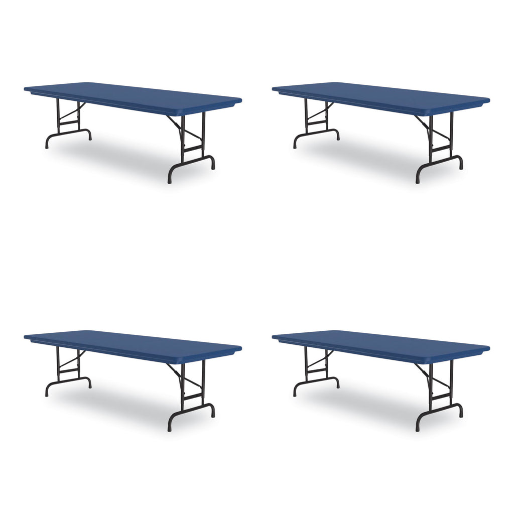 adjustable-folding-tables-rectangular-72-x-30-x-22-to-32-blue-top-black-legs-4-pallet-ships-in-4-6-business-days_crlra3072274p - 1