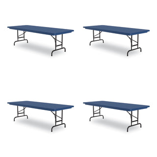 adjustable-folding-tables-rectangular-72-x-30-x-22-to-32-blue-top-black-legs-4-pallet-ships-in-4-6-business-days_crlra3072274p - 1