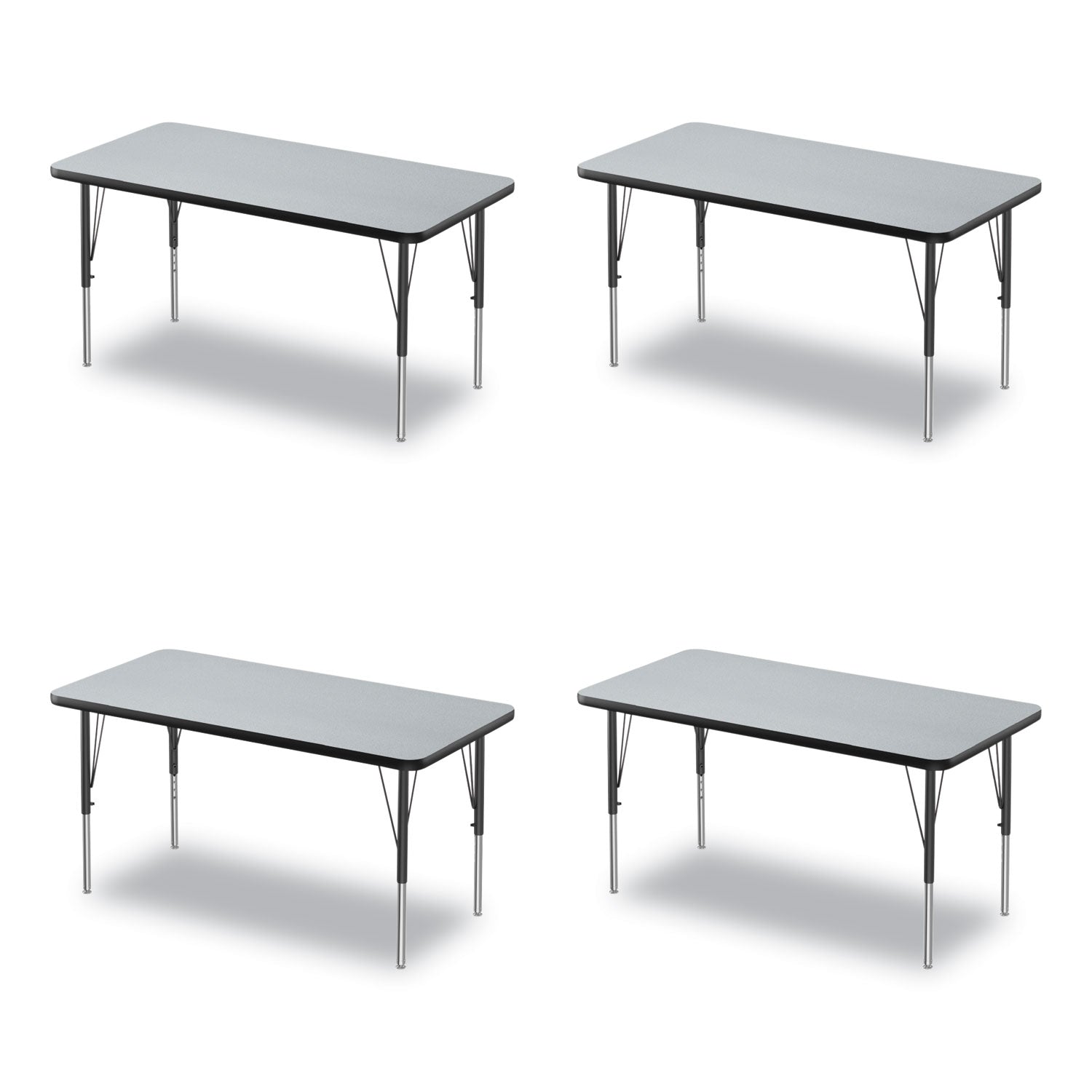 adjustable-activity-table-rectangular-48-x-24-x-19-to-29-granite-top-black-legs-4-pallet-ships-in-4-6-business-days_crl2448tf1595k4 - 1