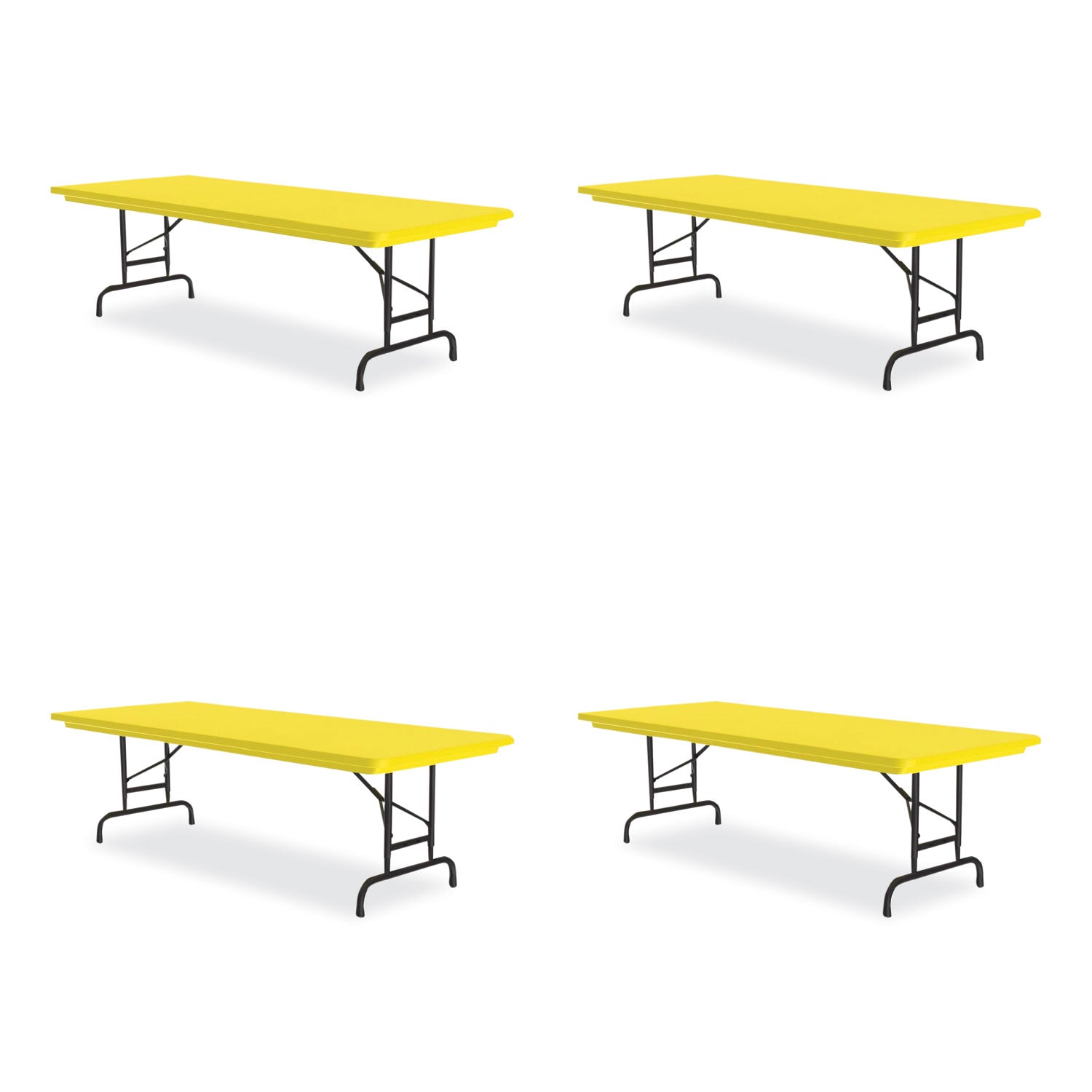 adjustable-folding-tables-rectangular-60-x-30-x-22-to-32-yellow-top-black-legs-4-pallet-ships-in-4-6-business-days_crlra3060284p - 1
