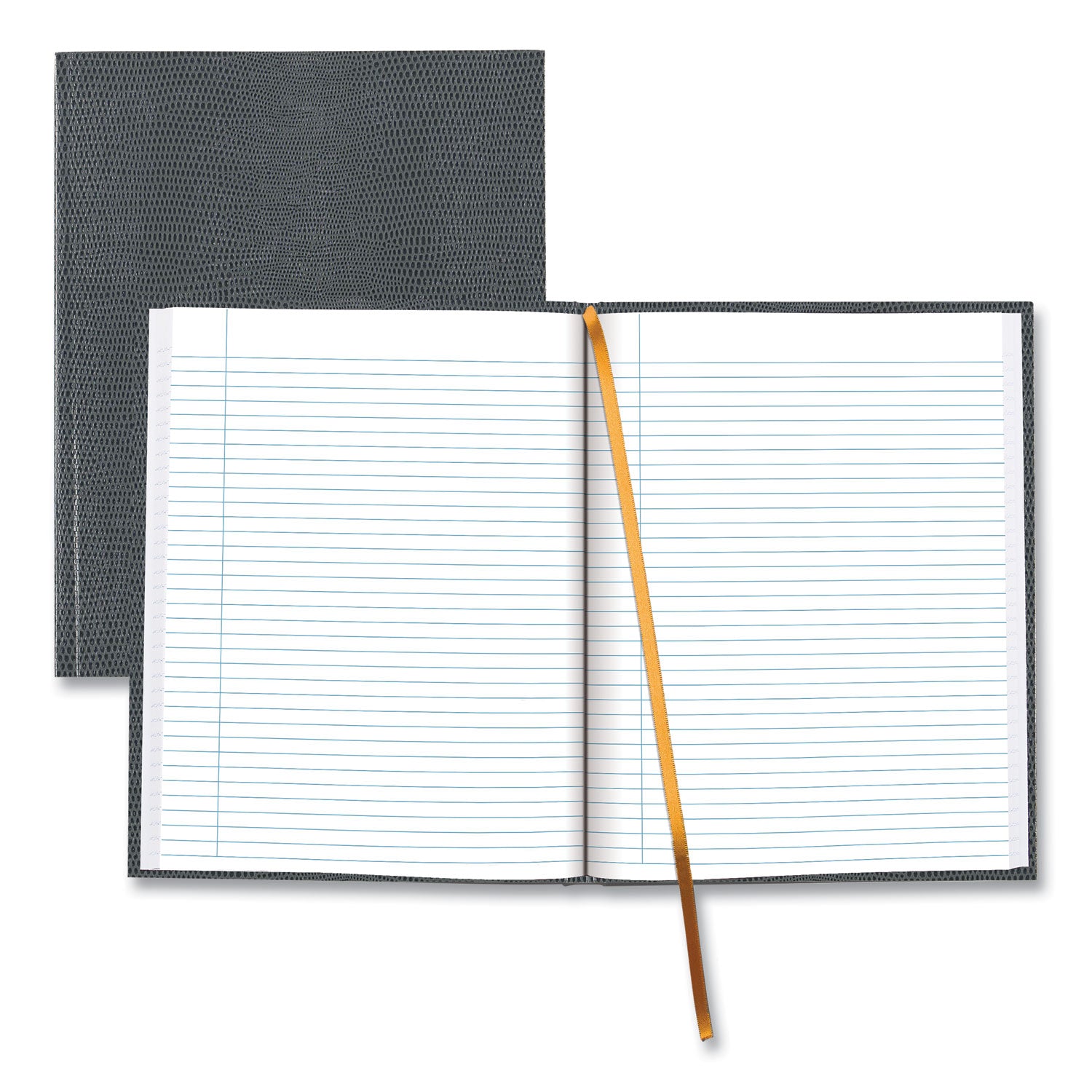 executive-notebook-with-ribbon-bookmark-1-subject-medium-college-rule-cool-gray-cover-75-1075-x-85-sheets_reda1097 - 1