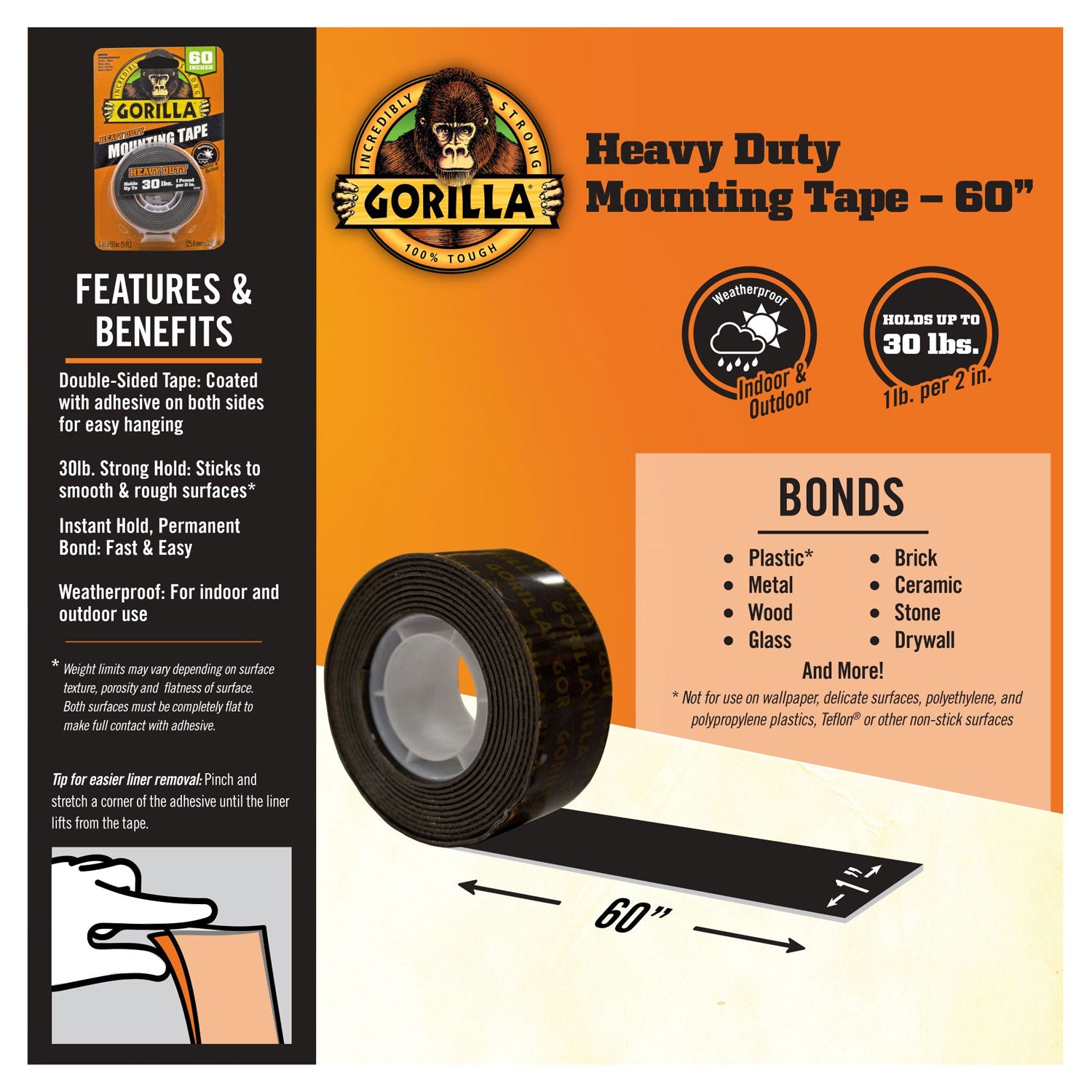 heavy-duty-mounting-tape-permanent-holds-up-to-30-lbs-1-x-60-black_gor6055002 - 2