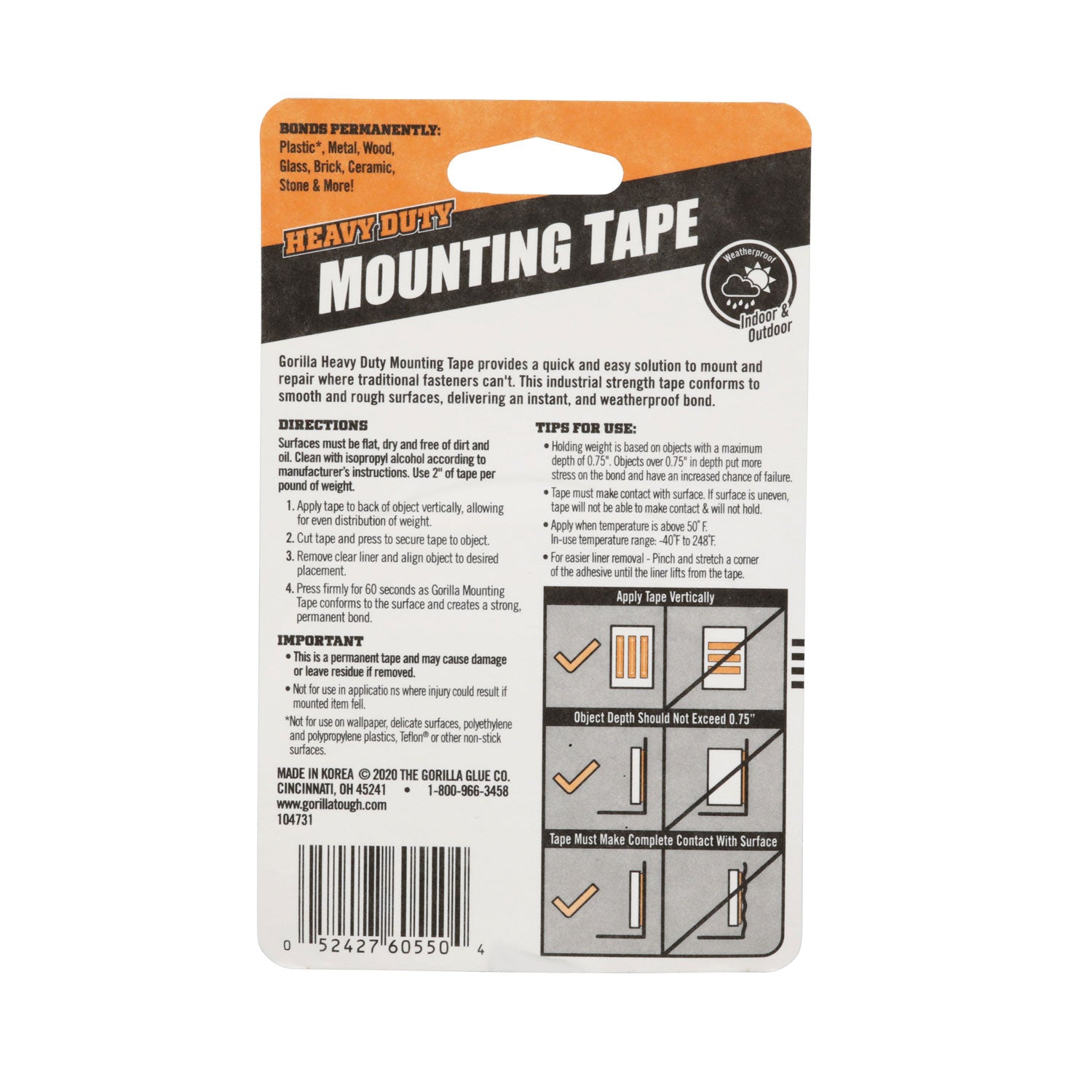 heavy-duty-mounting-tape-permanent-holds-up-to-30-lbs-1-x-60-black_gor6055002 - 3