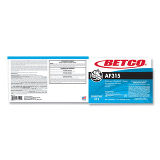AF315 Disinfectant Cleaner, Citrus Floral Scent, 1 gal Bottle, 4/Carton