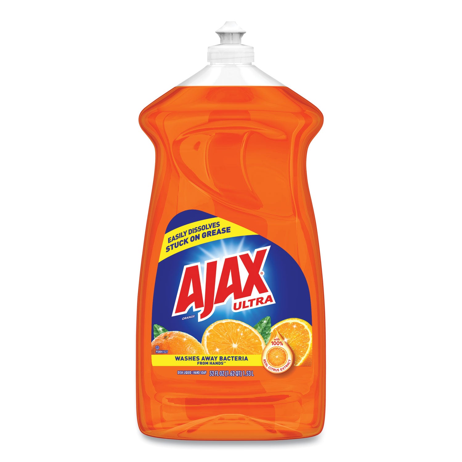 Dish Detergent, Liquid, Antibacterial, Orange, 52 oz, Bottle, 6/Carton - 