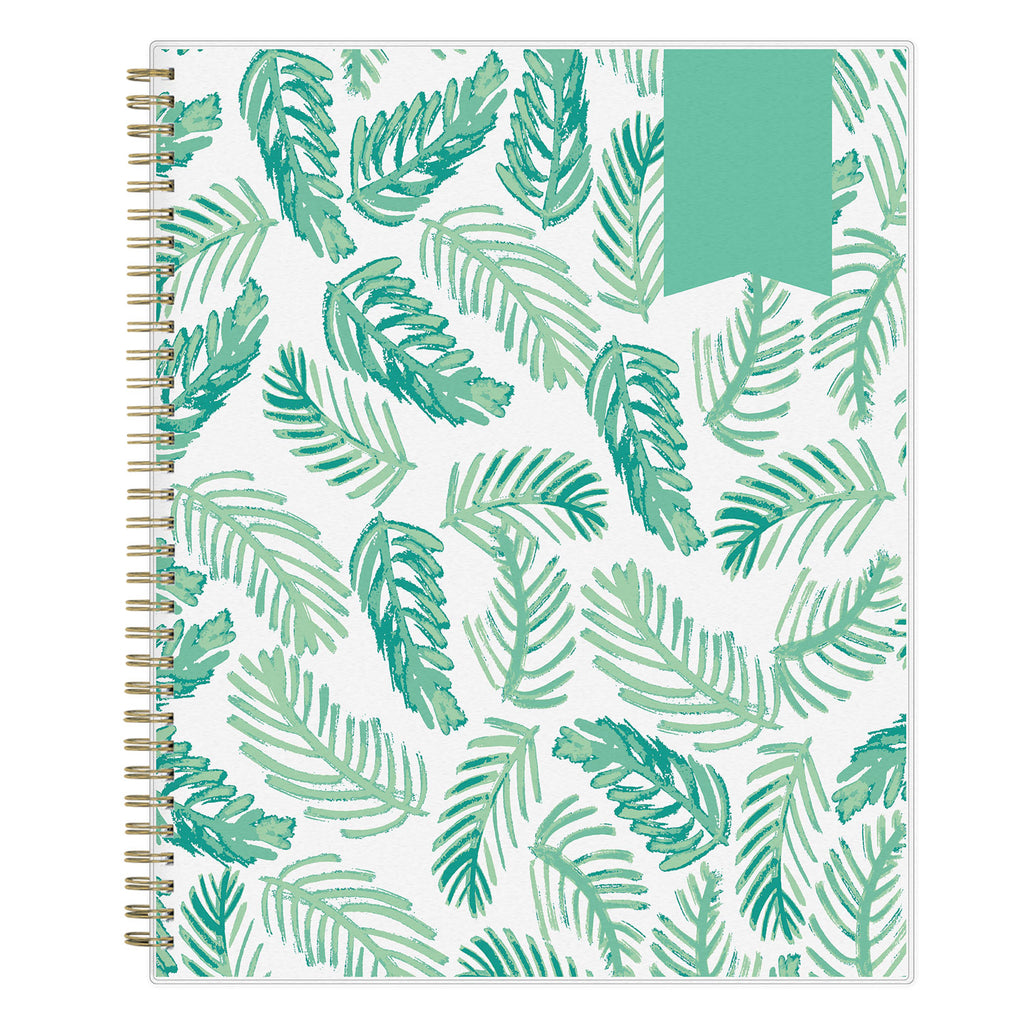 Day Designer Academic Year Weekly/Monthly Frosted Planner, Palms Artwork, 11 x 8.5, 12-Month (July to June): 2023 to 2024
