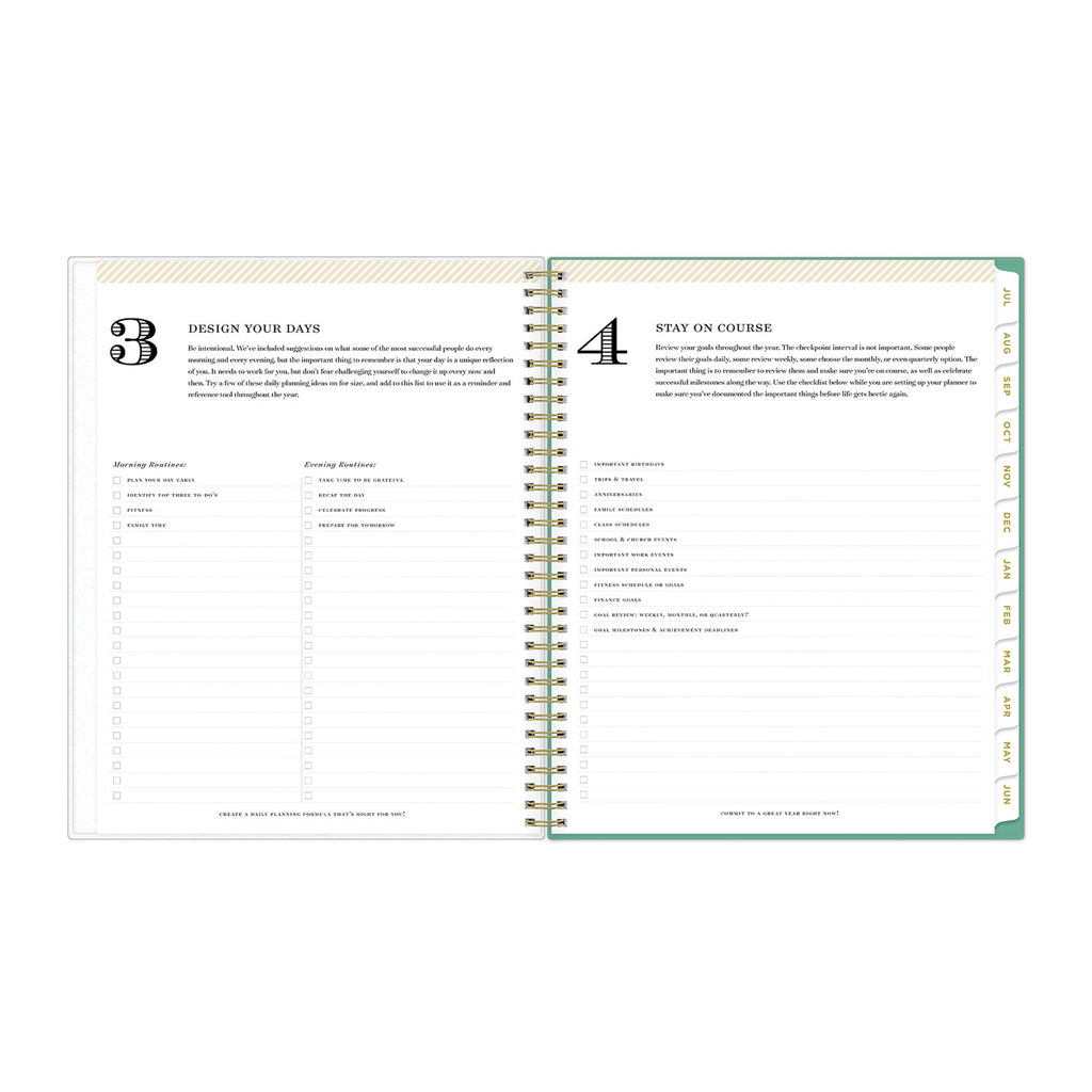 Day Designer Academic Year Weekly/Monthly Frosted Planner, Palms Artwork, 11 x 8.5, 12-Month (July to June): 2023 to 2024