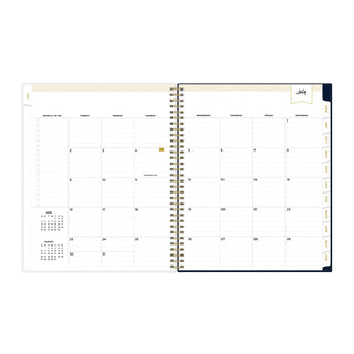Day Designer Peyton Create-Your-Own Cover Weekly/Monthly Planner, Floral, 11 x 8.5, Navy, 12-Month (July to June): 2023-2024