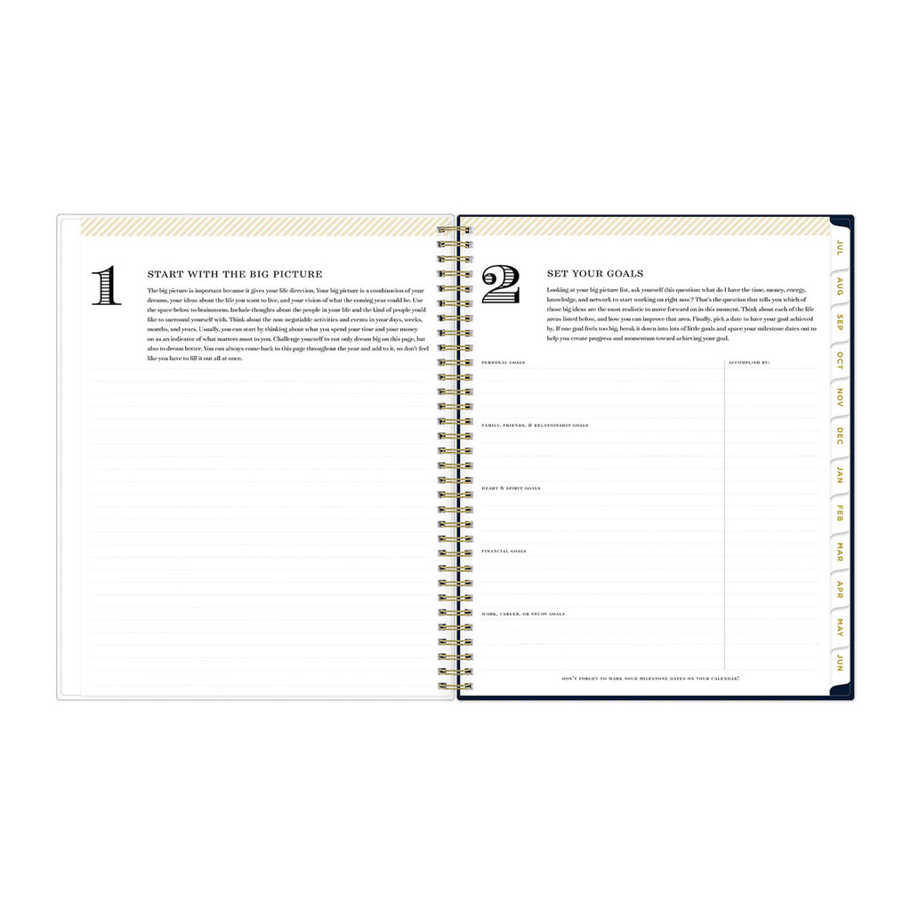 Day Designer Peyton Create-Your-Own Cover Weekly/Monthly Planner, Floral, 11 x 8.5, Navy, 12-Month (July to June): 2023-2024