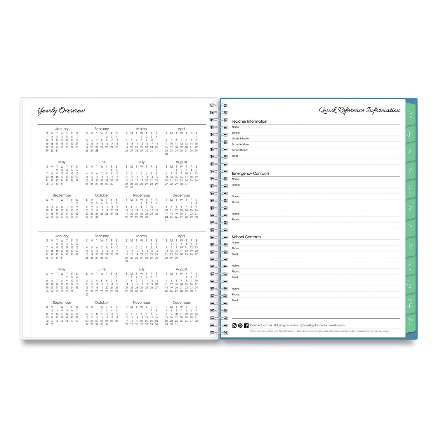 ditsy-create-your-own-cover-weekly-monthly-teacher-lesson-planner-two-page-spread-nine-classes-11-x-85-2023-to-2024_bls132002 - 5