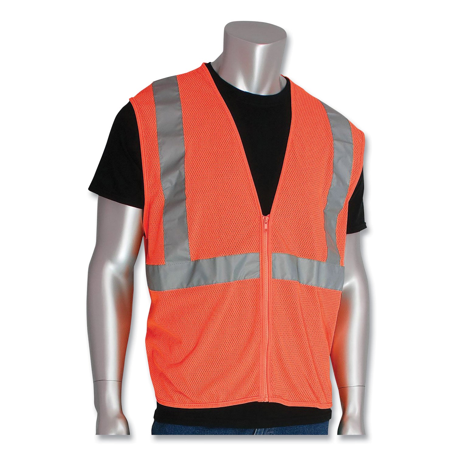 ansi-class-2-two-pocket-zipper-mesh-safety-vest-polyester-mesh-2x-large-orange_pid3020702zor2x - 2
