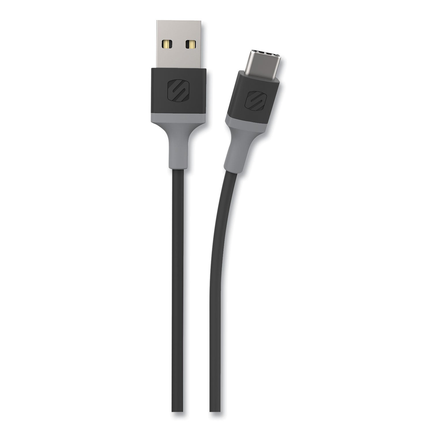 strikeline-braided-cable-for-usb-c-devices-4-ft-black-gray_sosca4bysp - 1